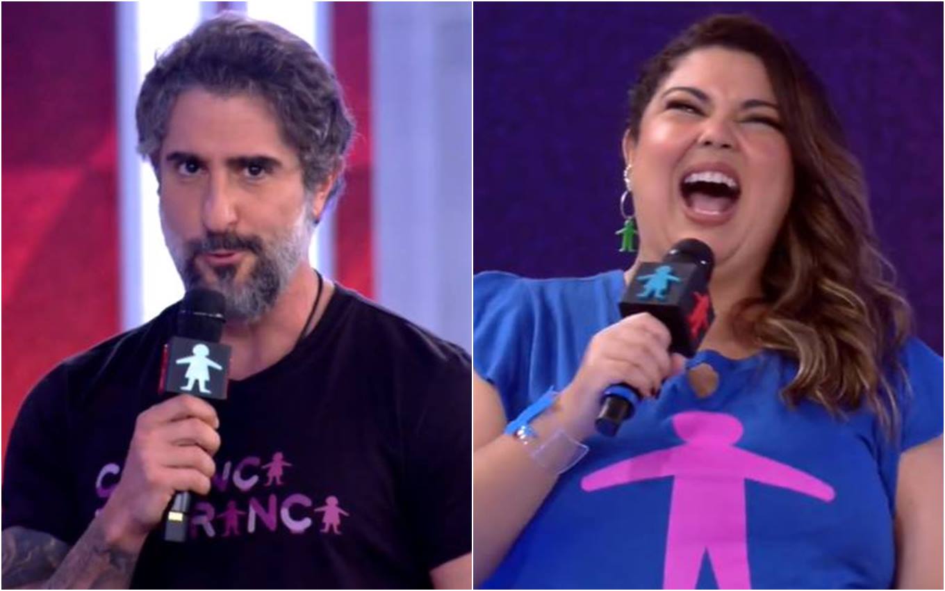 Marcus Mayon Appears as Presenter on Globo & Fabiana Carla Live Jokes ...