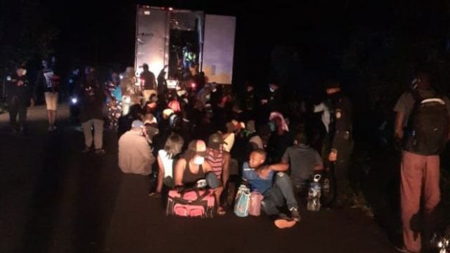 Guatemalan police rescued migrants on Saturday