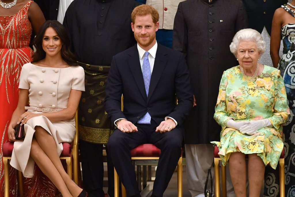 Megan Markle, Prince Harry and Queen Elizabeth II