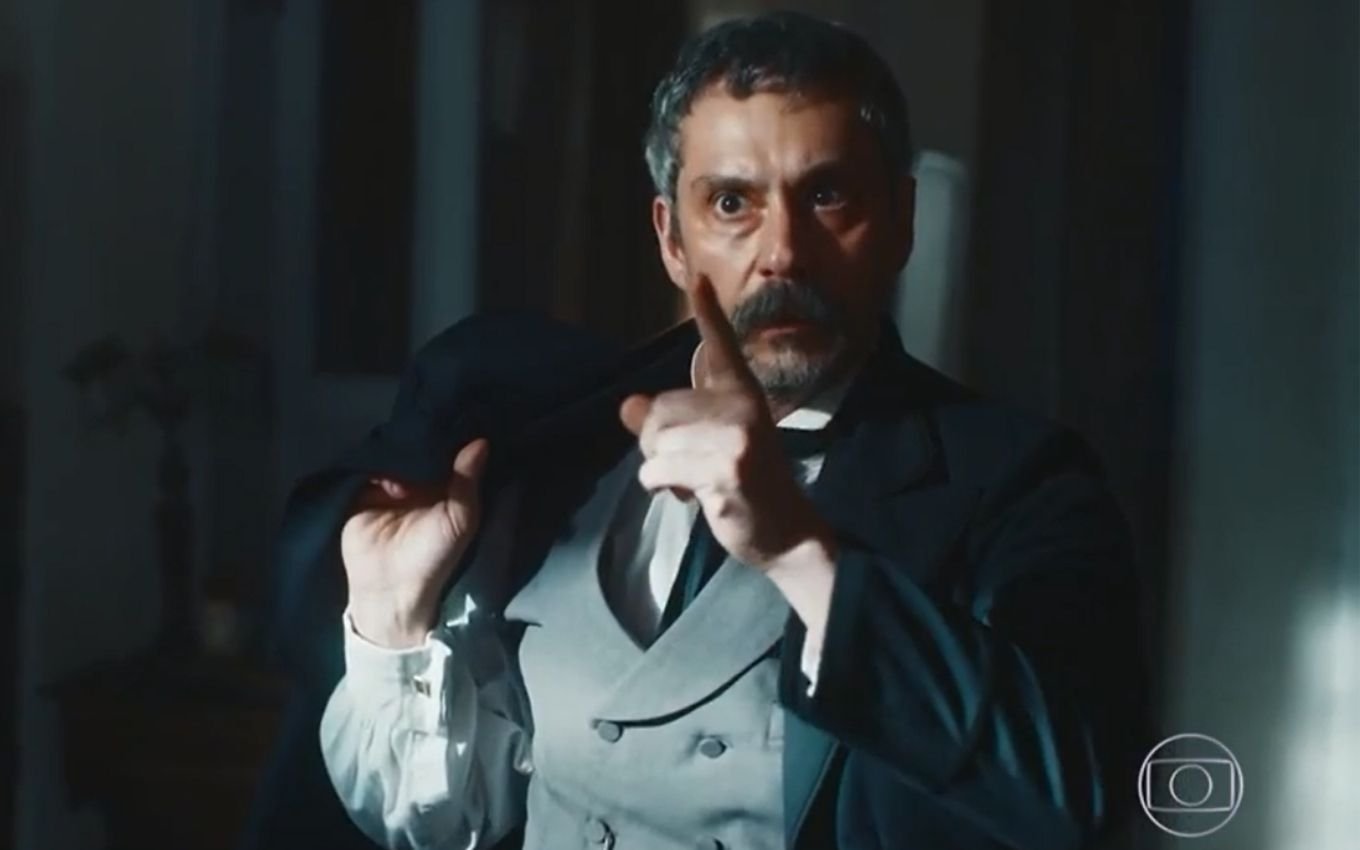 Actor Alexandre Nero portrays Tonico in a scene from Nos Tempos do Imperador