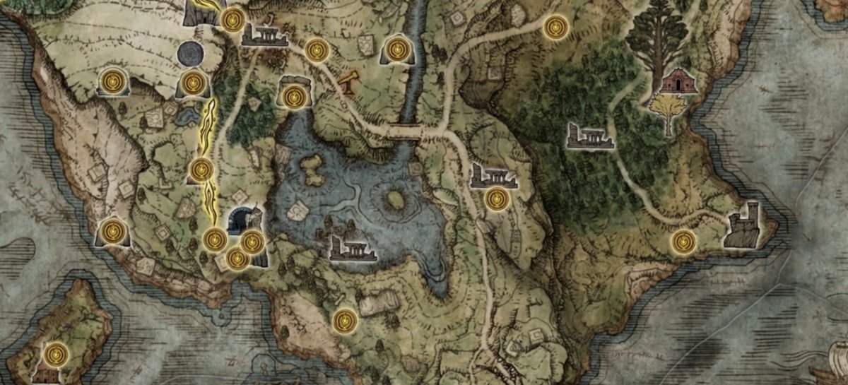 This online and group map shows the location of everything in the Elden Ring