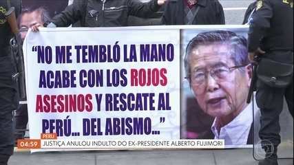 Justice in Peru cancels pardon for former President Alberto Fujimori