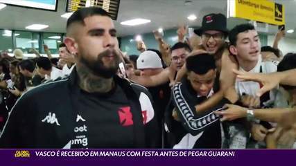 Vasco is greeted in Manaus with a party before picking up Guarani